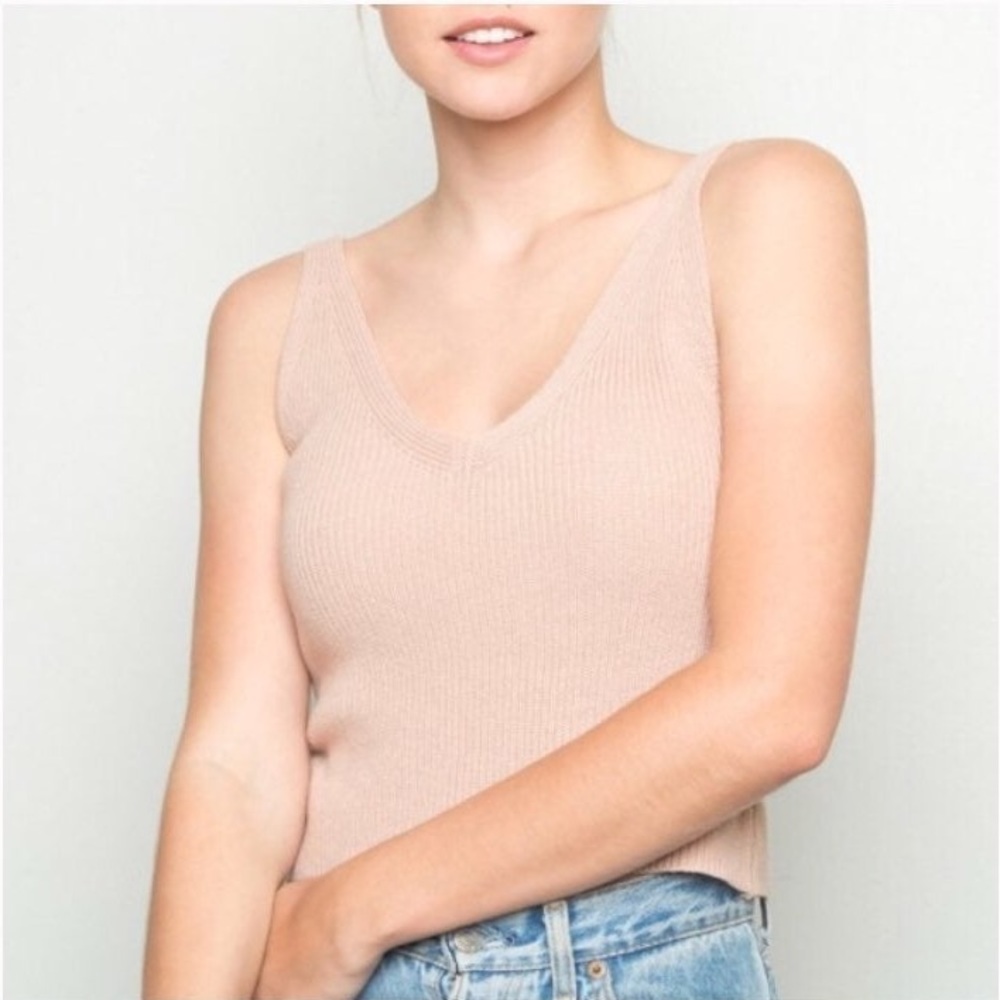 3 for $30 BRANDY MELVILLE Deep Knit Pink Tank
